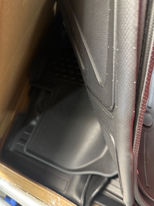 Photo 3 of Floor Mats for Kia Sorento 2021-2024 (Not Hybrid)-All Weather for Kia Sorento Floor Mats Liners& Cargo Liner& Seats Back Cover Behind The 3rd Row Velcro on The Back