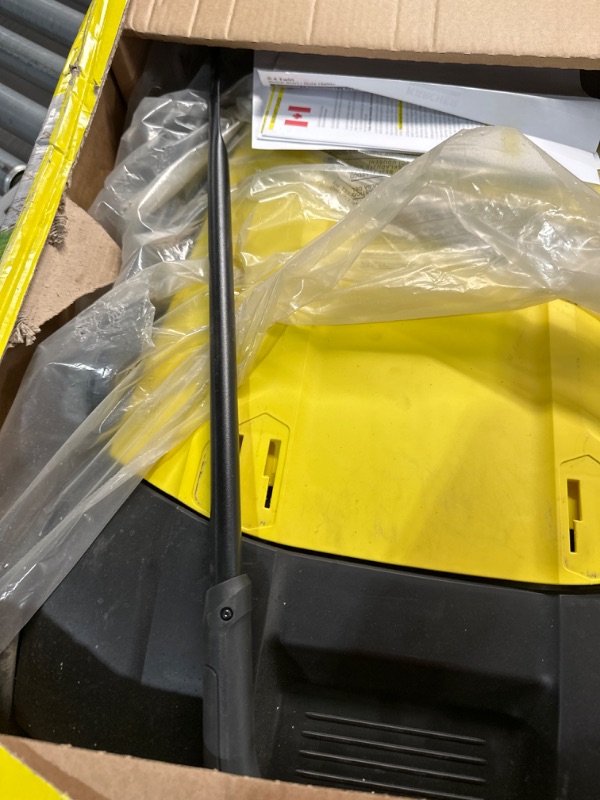 Photo 4 of **PARTS ONLY NON REFUNDABLE**
Karcher S 4 Twin Walk-Behind Outdoor Hand Push Floor Sweeper - 5.25 Gallon Capacity, 26.8" Sweeping Width, Sweeps 26,000 Square Feet/Hour S 4 Twin Floor Sweeper