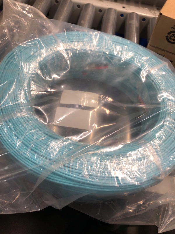 Photo 2 of 300 Meter 10Gb OM3 Multimode Duplex Fiber Optic Cable (50/125) - LC to LC - Aqua