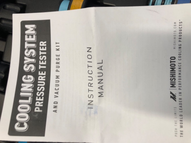 Photo 5 of **Minor Damage- crack on case**
Mishimoto MMTL-CPT-28, 28-Piece Cooling System Pressure Tester and Vacuum Refill Kit, Black