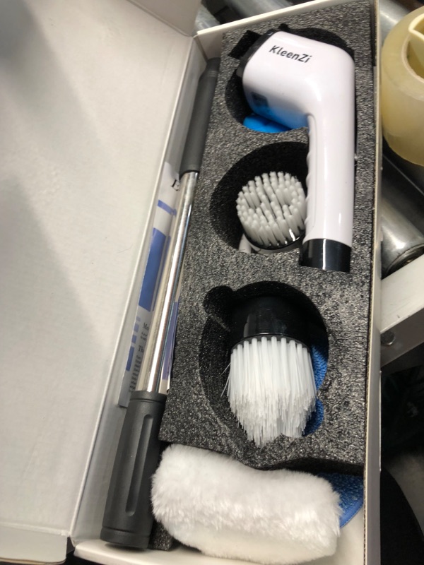 Photo 2 of **NONREFUNDABLE**FOR PARTS OR REPAIR**SEE NOTES**
Spin Scrubber Electric 8 In 1 Electric Cleaning Brush, Cordless Shower Scrubber, Adjustable Handle Power Scrubbers, Electric Scrubber for Cleaning Bathroom with Dual Speed, Spin Scrubber Cleaner Brush