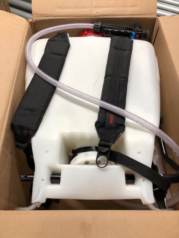 Photo 2 of ***USED - SPRAYER MISSING - UNABLE TO TEST***
Solo 435 5-Gallon Professional Backpack Sprayer with Foldaway Handle & Assorted Nozzles