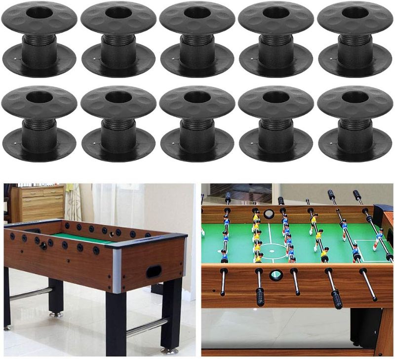 Photo 1 of Pissente Table Football Bearing Rods, 10 Pair Table Foosball Bushings Table Football Bearing Rods Foosball Machine Bearings Foosball Table Parts for Foosball Ball

