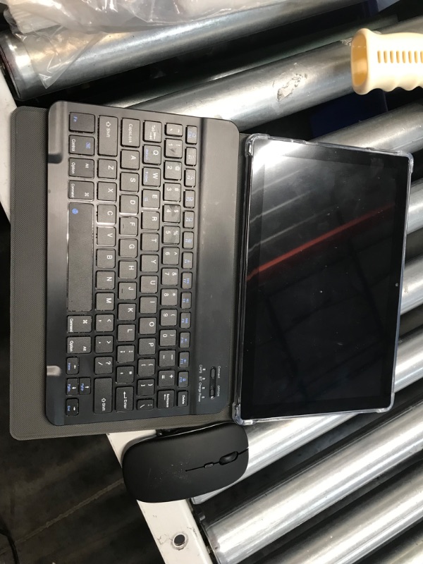 Photo 2 of (IMPORTANT SEE NOTES) 
Tablet with Keyboard, 2 in 1 Tablet, 6GB+128GB, 1TB Expand, Android 13 Tablet, 10 inch Tablet with Case, Mouse, Stylus, 8000mAh Battery, 2.4G/5G WiFi, GPS, Certified Tablet PC Silver