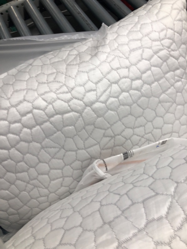 Photo 2 of (please see all images) viewstar Cooling Shredded Memory Foam Pillows Queen Size Medium Firm Pillows for Sleeping 2 Pack