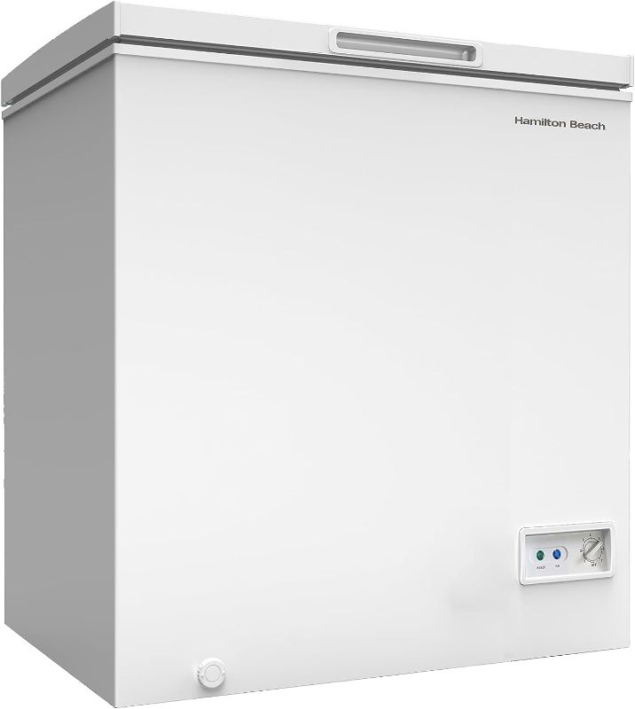 Photo 1 of ***SEE NOTES*** Hamilton Beach HBFRF700-WHITE-COM, Chest Deep Freezer, 7 Cu. Ft. Capacity, Adjustable Thermostat-Removable Vinyl Coated Wire Basket-Easy Defrost Drain, White