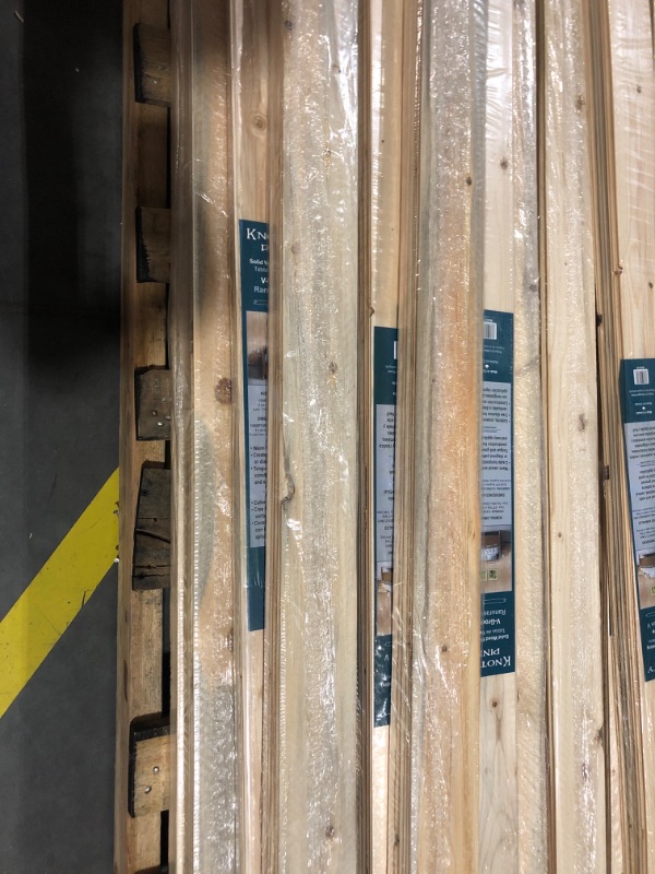 Photo 10 of ***BUNDLE OF 28- TRUCK/TRAILER PICKUP ONLY***
5/16 in. x 3-11/16 in. x 8 ft. Knotty Spruce Pine Edge V-Plank Wall Boards Kit (6 pieces per pack)