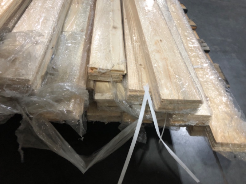 Photo 7 of ***BUNDLE OF 28- TRUCK/TRAILER PICKUP ONLY***
5/16 in. x 3-11/16 in. x 8 ft. Knotty Spruce Pine Edge V-Plank Wall Boards Kit (6 pieces per pack)