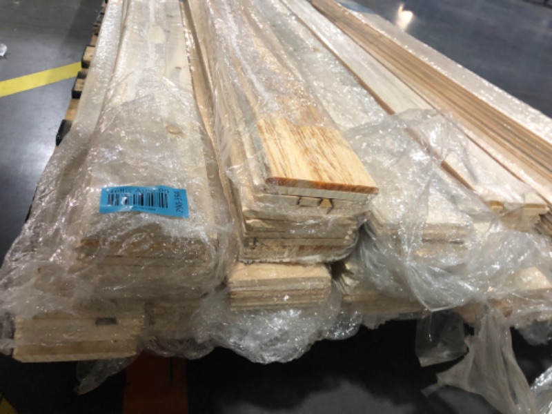 Photo 8 of ***BUNDLE OF 28- TRUCK/TRAILER PICKUP ONLY***
5/16 in. x 3-11/16 in. x 8 ft. Knotty Spruce Pine Edge V-Plank Wall Boards Kit (6 pieces per pack)