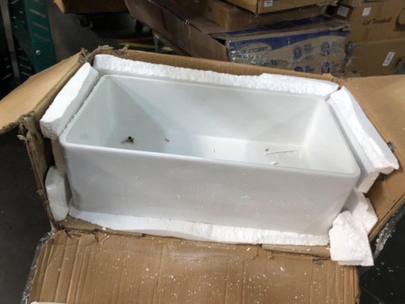 Photo 6 of ***SEE NOTES*** Platus 33" Farmhouse Single Basin Fireclay Kitchen Sink