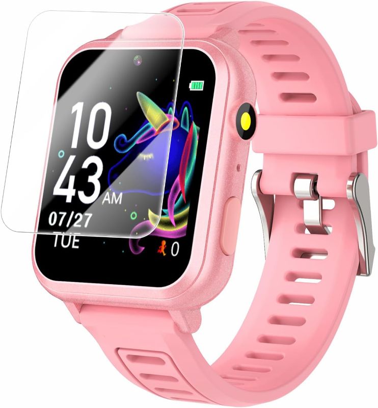 Photo 1 of **MISSING CHARGING CORD, (C-TYPE)***
Kids Game Smart Watch for Kids with 24 Puzzle Games HD Touch Screen Camera Music Player Pedometer Alarm Clock Calculator Flashlight 12/24hr Kids Watches Gift for 4-12 Year Old Boys Toys for Kids