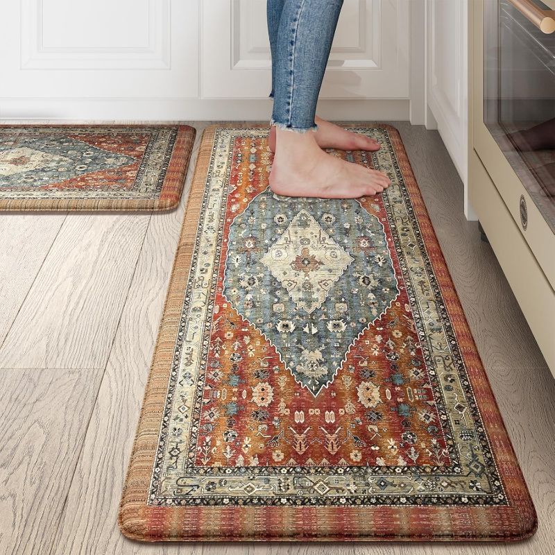 Photo 1 of (SEE NOTES) SERISSA Boho Washable Runner Rug, 2'6"x8' Rug Runner Non-Slip Tribal Hallway Kitchen Runner Rug Ultra Soft Print Distressed Vintage Floor Carpet Runner for Bedroom Bathroom Laundry Living Room