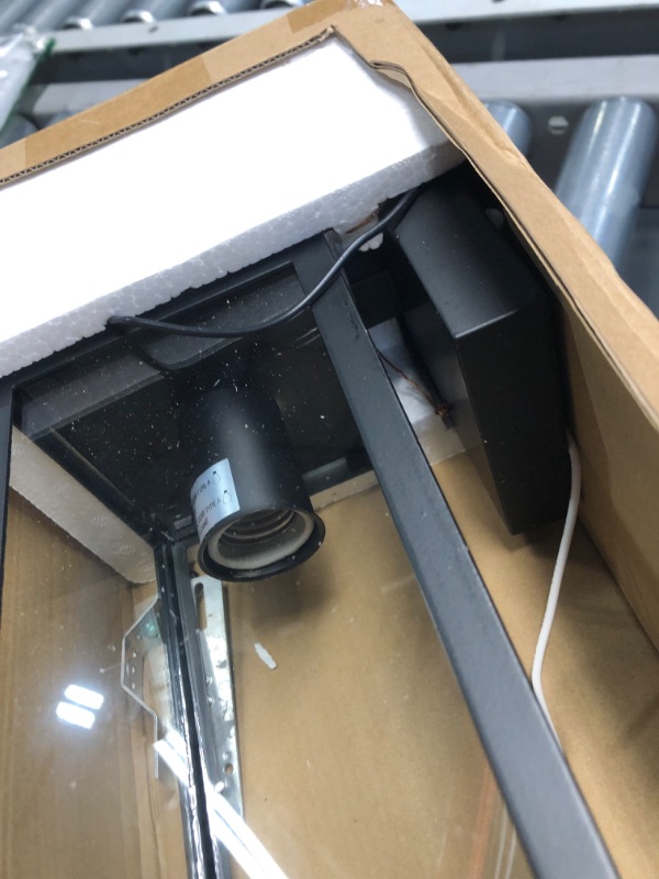 Photo 1 of **NONREFUNDABLE**FOR PARTS OR REPAIR**SEE NOTES**
SHINE HAI Dusk to Dawn Sensor Outdoor Wall Sconce, Exterior Wall Lantern Fixture with E26 Base, Wall Mount Waterproof Wall Lamp for Porch, Doorway Black