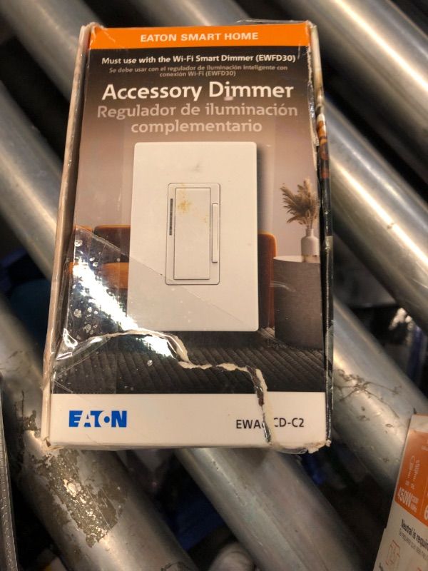 Photo 2 of ***STOCK PHOTO REFERENCE ONLY*** Eaton Wi-Fi Smart Single-pole/3-way Smart with LED Decorator Master Dimmer, White