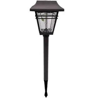 Photo 1 of ***SET OF THREE*** Harbor Breeze Square Path 15-Lumen Bronze Solar LED Outdoor Path Light (3500 K)