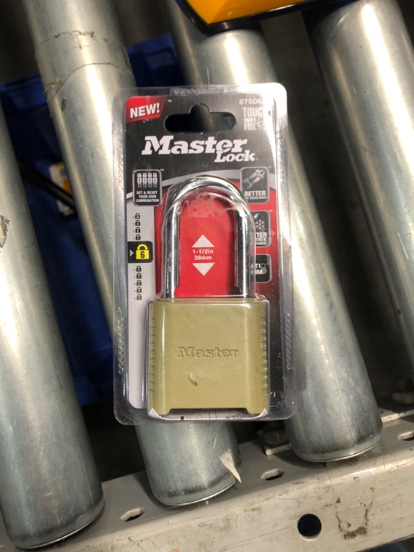 Photo 4 of ***STOCK PHOTO REFERENCE ONLY*** Master Lock Heavy Duty Outdoor Resettable Combination Padlock, 2-in Wide x 1-1/2-in Shackle