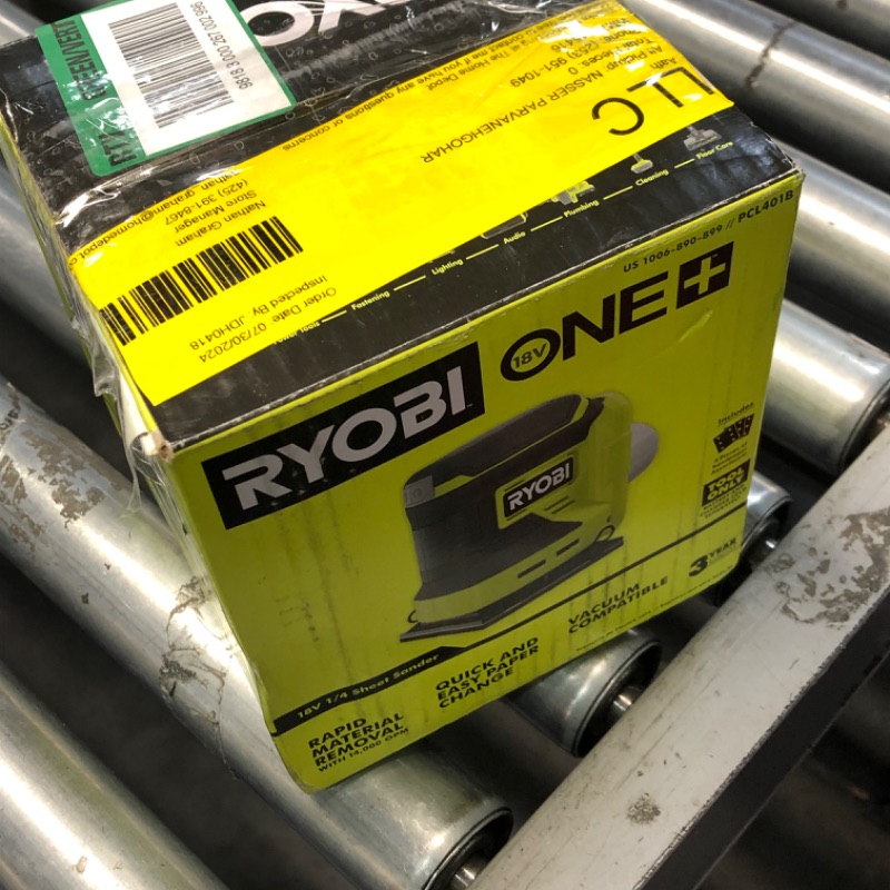 Photo 4 of **PARTS ONLY**NON REFUNDABLE**
RYOBI ONE+ 18V Cordless 1/4 Sheet Sander (Tool Only)