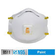 Photo 1 of *** SET OF TWO*** 3M 8511 N95 Paint Disposable Respirator with Cool Flow Valve (2-Pack)