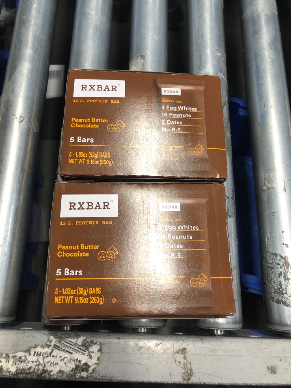 Photo 3 of ***(EXP: AUG 04,2024) NONREFUNDABLE***
2-PACK BUNDLE RXBAR Protein Bars, 12g Protein, Gluten Free Snacks, Peanut Butter Chocolate, 9.1oz (5 Bars)