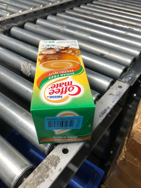 Photo 1 of ***(EXP: JUL 2024 )NONREFUNDABLE***Coffee mate NES98468 Sugar Free, Hazelnut, Liquid Creamer, .375oz, 50/Box