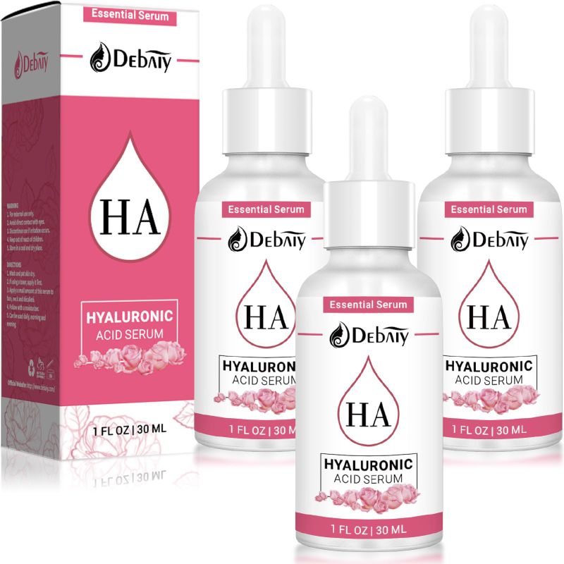 Photo 1 of **2-PACK BUNDLE***
DEBAIY 3 Pack Rose Hyaluronic Acid Serum for Face Moisturizing Anti-Aging Serum -(1fl.oz|30ml)