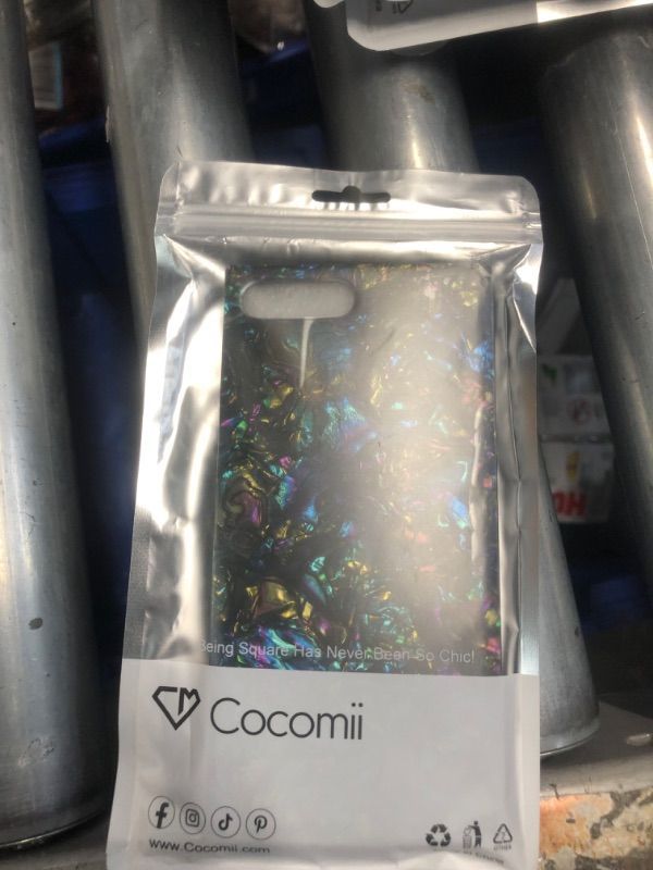 Photo 2 of ***SET OF TWO*** Cocomii Rectangle Case Compatible with iPhone 8 Plus/7 Plus - Luxury, Slim, Glossy, Opalescent Pearl, Iridescent Glitter, Easy to Hold, Anti-Scratch, Shockproof - Abalone