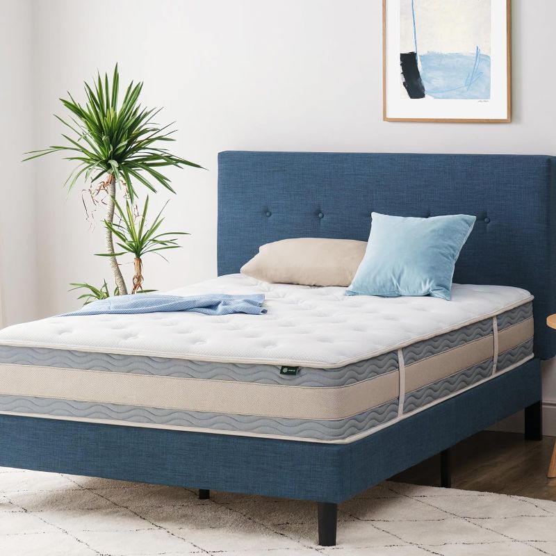 Photo 1 of (READ FULL POST) Zinus 10 Inch Comfort Support Hybrid Mattress [New Version], Queen, Fiberglass Free, Medium Plush, Motion Isolation