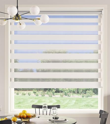 Photo 1 of **NONREFUNDABLE**FOR PARTS OR REPAIR**SEE NOTES**
Zebra Blinds for Windows with Aluminium Valance, Free-Stop Cordless Roller Window Shades for Light Filtering 60" x 72"
