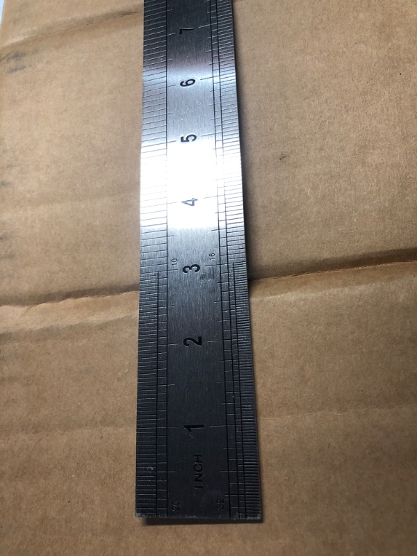 Photo 4 of ***STOCK PHOTO REFERENCE ONLY***
Stainless Steel Ruler 150cm/60" Length x 1/16" Thick x 1-1/2" Wide Inch and Metric Straight Edge Measuring Tools