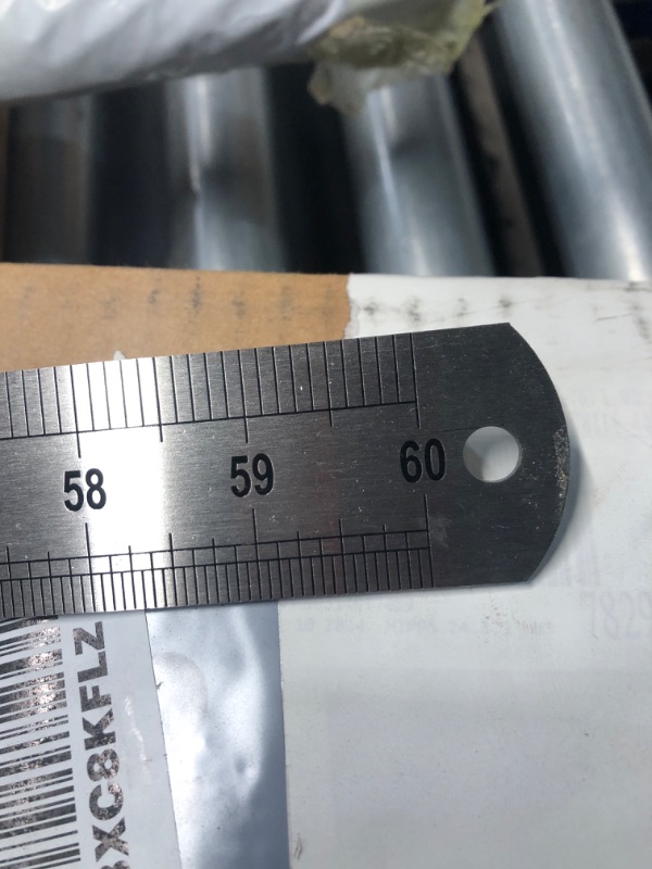 Photo 2 of ***STOCK PHOTO REFERENCE ONLY***
Stainless Steel Ruler 150cm/60" Length x 1/16" Thick x 1-1/2" Wide Inch and Metric Straight Edge Measuring Tools