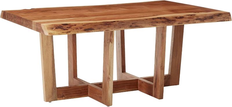 Photo 1 of ***USED - DAMAGED - SEE COMMENTS***
Alaterre Furniture Berkshire Live Edge Solid Wood 42 inch Coffee Table, Natural