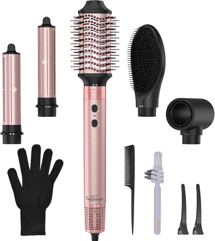 Photo 1 of ***(PARTS ONLY/ NON FUNCTIONAL/ NO RETURNS OR REFUNDS) ***
Brightup Air Styler, Professional Hair Dryer Brush with 110,000 RPM High-Speed Negative Ionic Blow Dryer, Auto Wrap Curlers, Multi Hair Styler for Fast Drying Styling Curling Straightening Volumiz