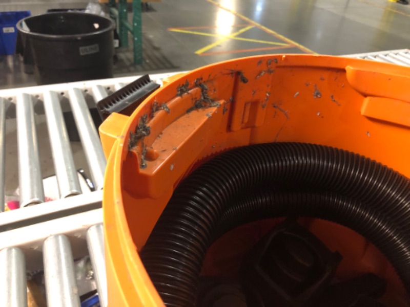 Photo 9 of ***HEAVILY USED AND DIRTY - MISSING PARTS - SEE PICTURES***
14 Gallon 6.0 Peak HP NXT Shop Vac Wet Dry Vacuum with Fine Dust Filter, Locking Hose and Accessory Attachments