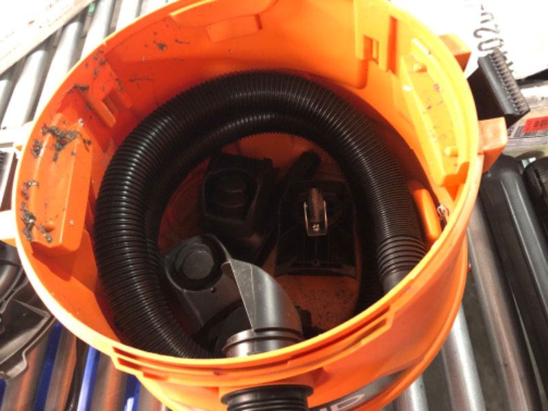 Photo 8 of ***HEAVILY USED AND DIRTY - MISSING PARTS - SEE PICTURES***
14 Gallon 6.0 Peak HP NXT Shop Vac Wet Dry Vacuum with Fine Dust Filter, Locking Hose and Accessory Attachments