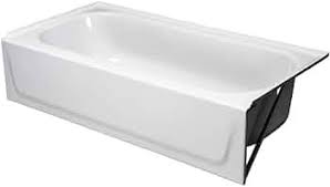 Photo 1 of **BATH TUB HAS CHIPS**
Bootz Industries Aloha 60 in. x 30 in. Soaking Bathtub with Right Drain in White