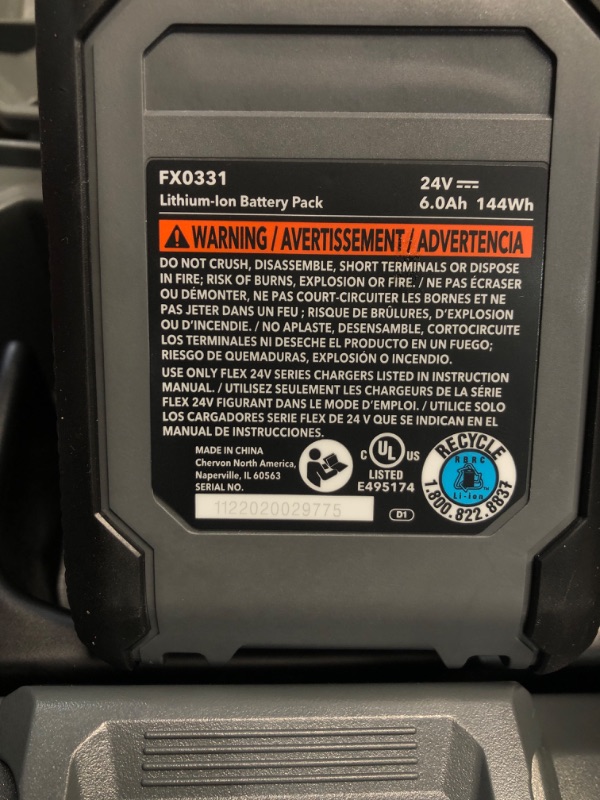 Photo 5 of **USED FOR PARTS ONLY NON-REFUNDABLE**FLEX STACKED LITHIUM 24-volt 1/4-in Brushless Cordless Impact Driver (1-Battery Included, Charger Included)