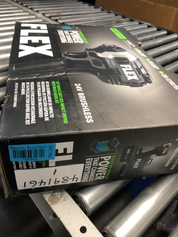 Photo 4 of **USED FOR PARTS ONLY NON-REFUNDABLE**FLEX STACKED LITHIUM 24-volt 1/4-in Brushless Cordless Impact Driver (1-Battery Included, Charger Included)