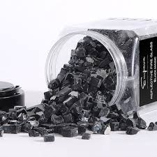 Photo 1 of ***STOCK PHOTO REFERENCE ONLY*** 10 lbs. 1/2-in Black Magic Reflective Tempered Fire Glass for Gas Fire Pit