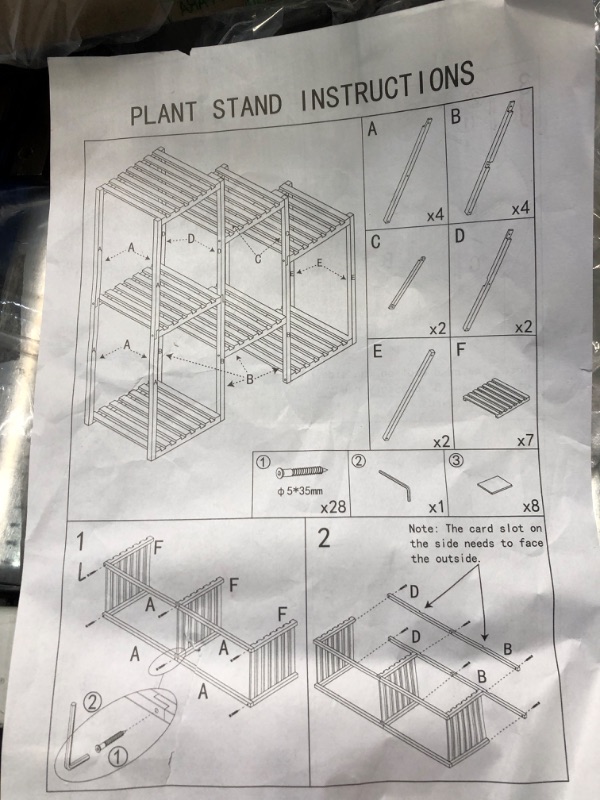 Photo 1 of **USED FOR PARTS ONLY NON-REFUNDABLE**Simple Trending Plant Stand Indoor Outdoor, Heavy Duty Metal Waterproof 7 Tiered Plant Shelf Black