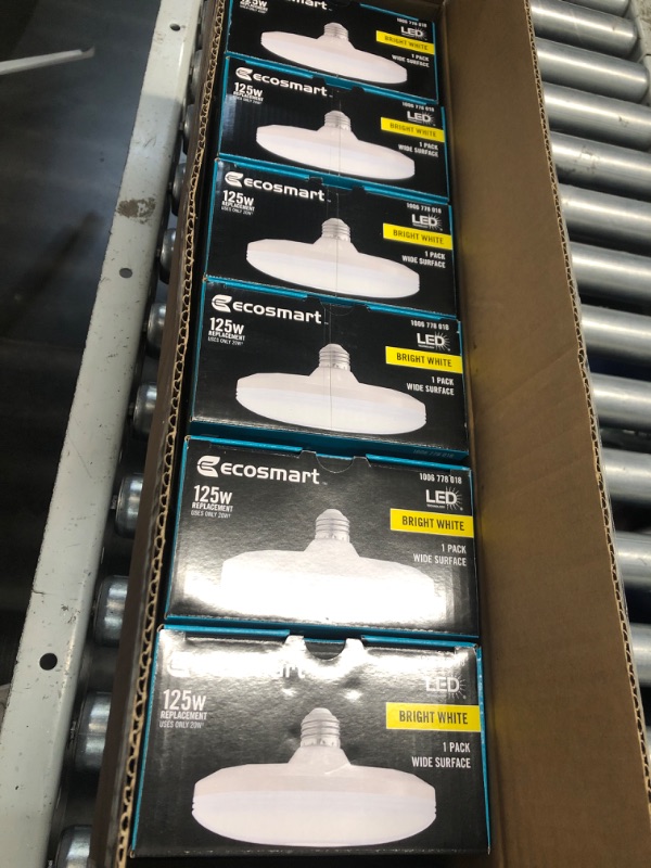 Photo 2 of ***NON REFUNDABLE BUNDLE***125-Watt Equivalent Wide Surface Non-Dimmable LED Light Bulb Bright White 
