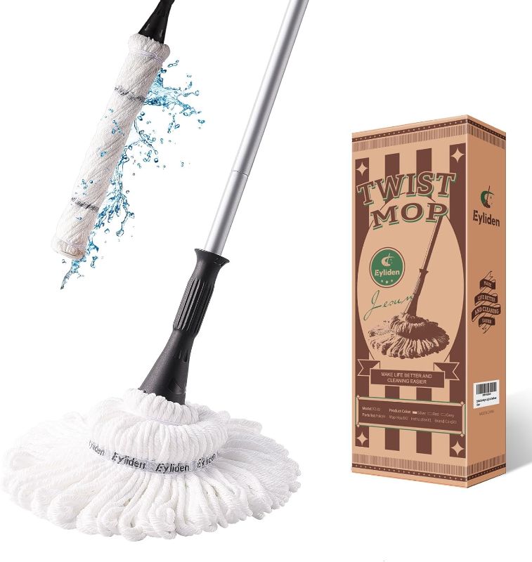 Photo 1 of ***STOCK PHOTO REFERENCE ONLY***Mop with 2 Reusable Heads, Easy Wringing Twist Mop