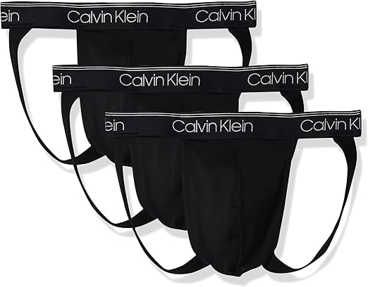 Photo 1 of ***FACTORY SEALED***Calvin Klein Cotton Stretch 3-Pack Jock Strap Black NB2623 Large