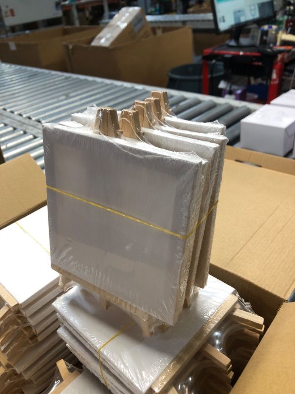 Photo 1 of **nonrefundable**bundle of 6 *** Business Display Stand Painting Easel Wood Display Easel Table Display Mini Wood Easels Photo Display Easel Tabletop Easels for Painting Wood Tripod Easel Wooden Bamboo Card