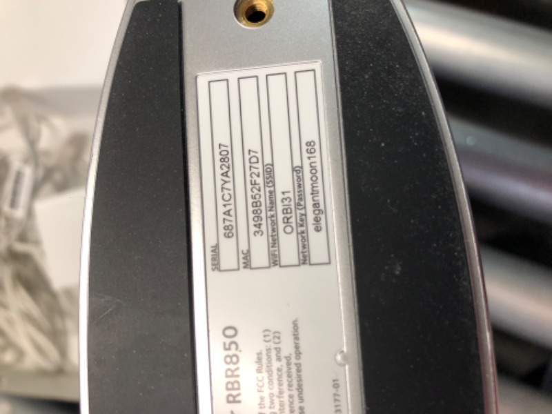 Photo 1 of ***USED - POWERS ON - UNABLE TO TEST FURTHER***
Orbi Whole Home Tri-band Mesh WiFi 6 System
