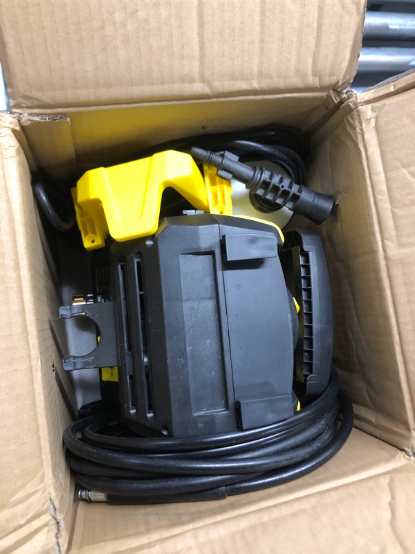 Photo 2 of ***USED - MISSING WAND AND NOZZLES - OTHER PARTS LIKELY MISSING AS WELL - UNABLE TO TEST***
AgiiMan Electric Pressure Washer, 4200PSI Max 3.0GPM Power Washer Electric Powered with 20FT Hose, 4 Nozzles, Foam Cannon, High Pressure Cleaner Machine for Cars, 