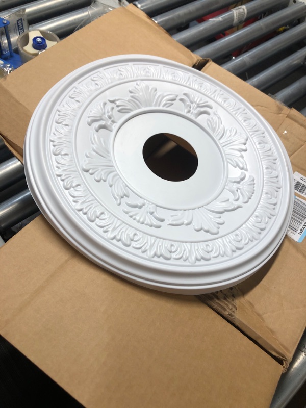 Photo 2 of ***USED - BENT - SEE PICTURES***
Ekena Millwork CMP16BA Baltimore Ceiling Medallion, 16" Diameter