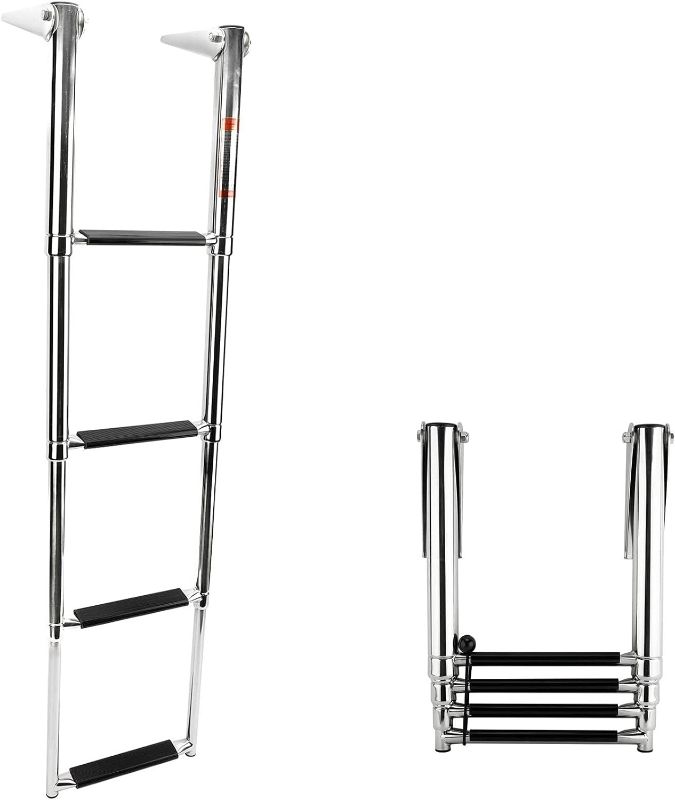 Photo 1 of Amarine Made 4 Step Stainless Steel Telescoping Boat Ladder Swim Step
