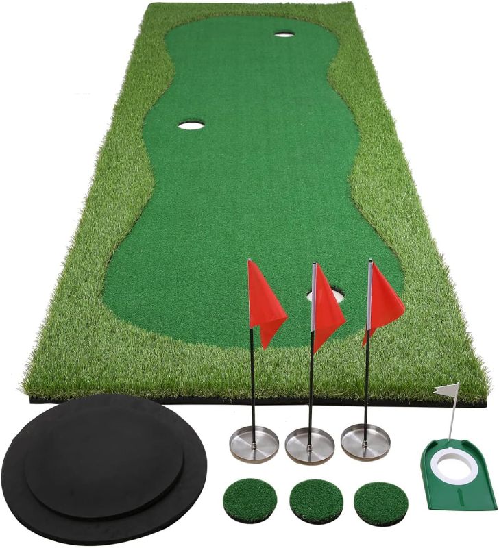 Photo 1 of ***STOCK PHOTO FOR REFERENCE ONLY - MISSING NUMEROUS PIECES - SEE PICTURES***
Golf Putting Green, Practice Putting Green Mat, Large Professional Golfing Training Mat for Indoor Outdoor…
