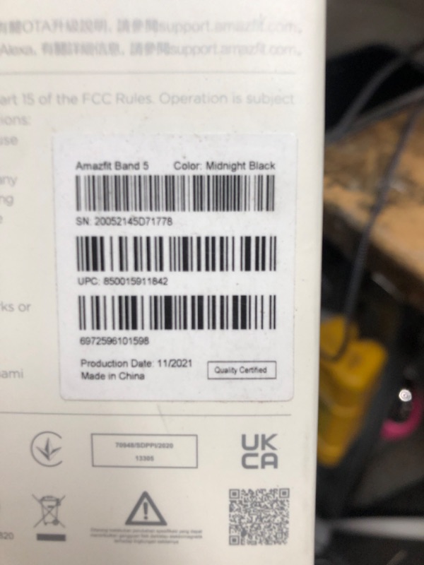 Photo 2 of Amazfit Band 5 Activity Fitness Tracker with Alexa Built-in, 15-Day Battery Life