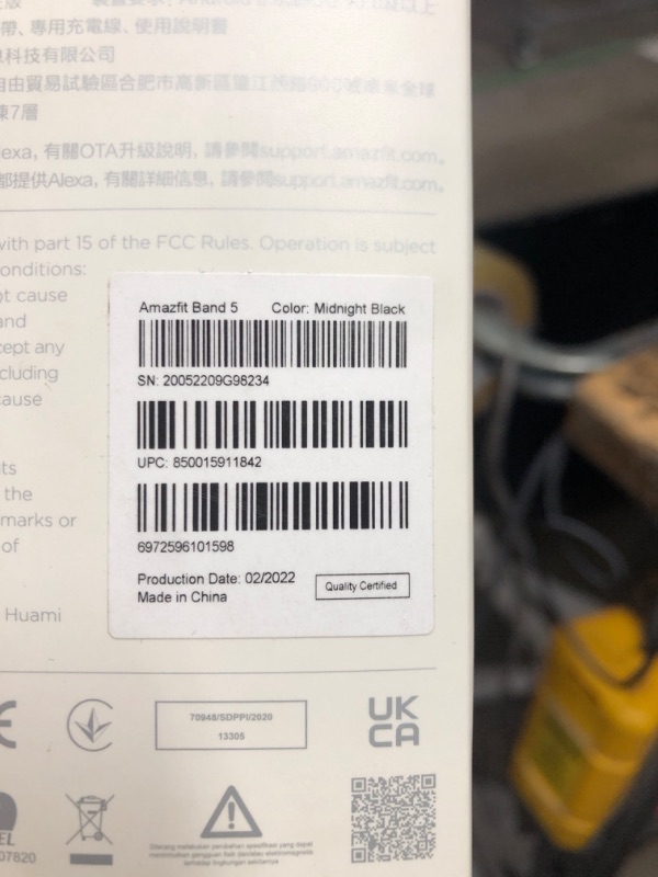 Photo 1 of Amazfit Band 5 Activity Fitness Tracker with Alexa Built-in, 15-Day Battery Life 